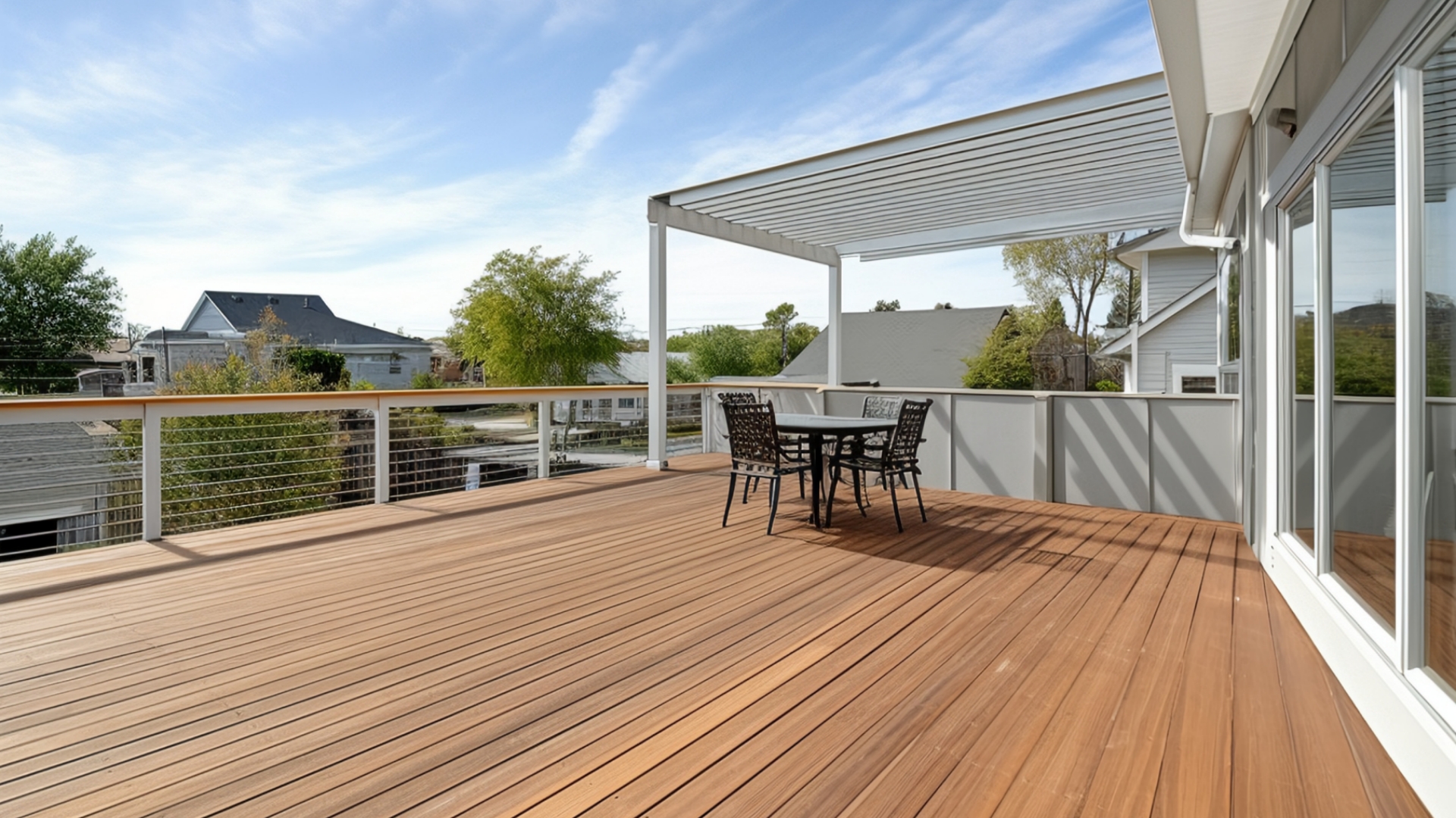 Outdoor floor laying effect
