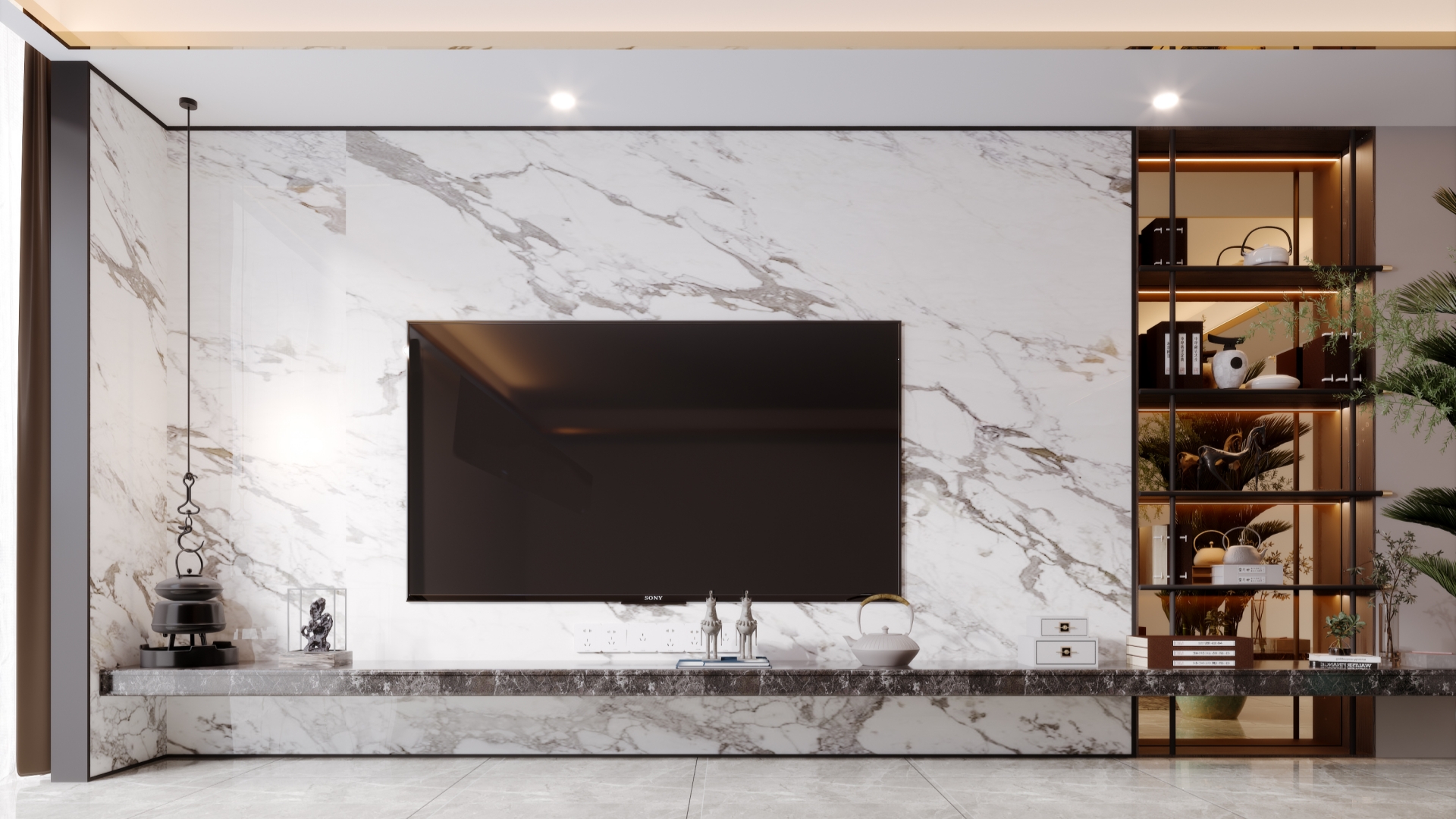 TV background wall decoration