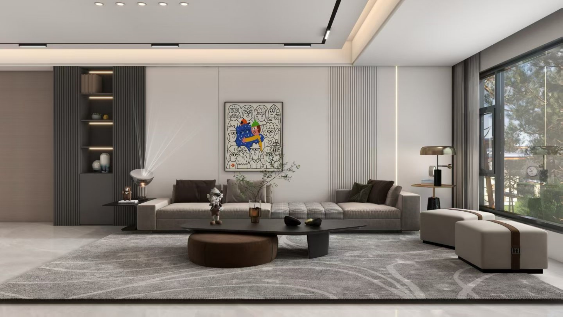 Living room decoration effect